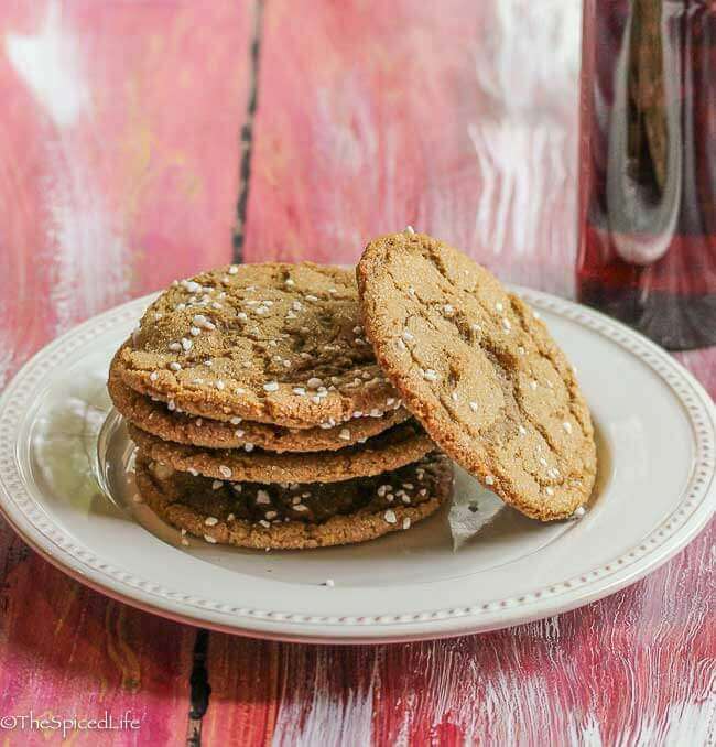 Spiced Molasses Amber Ale Cookies