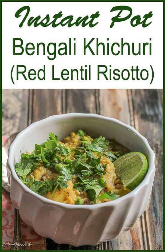 Bengali Khichuri (Red Lentil Risotto)