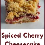 Spiced Cherry Cheesecake Bars