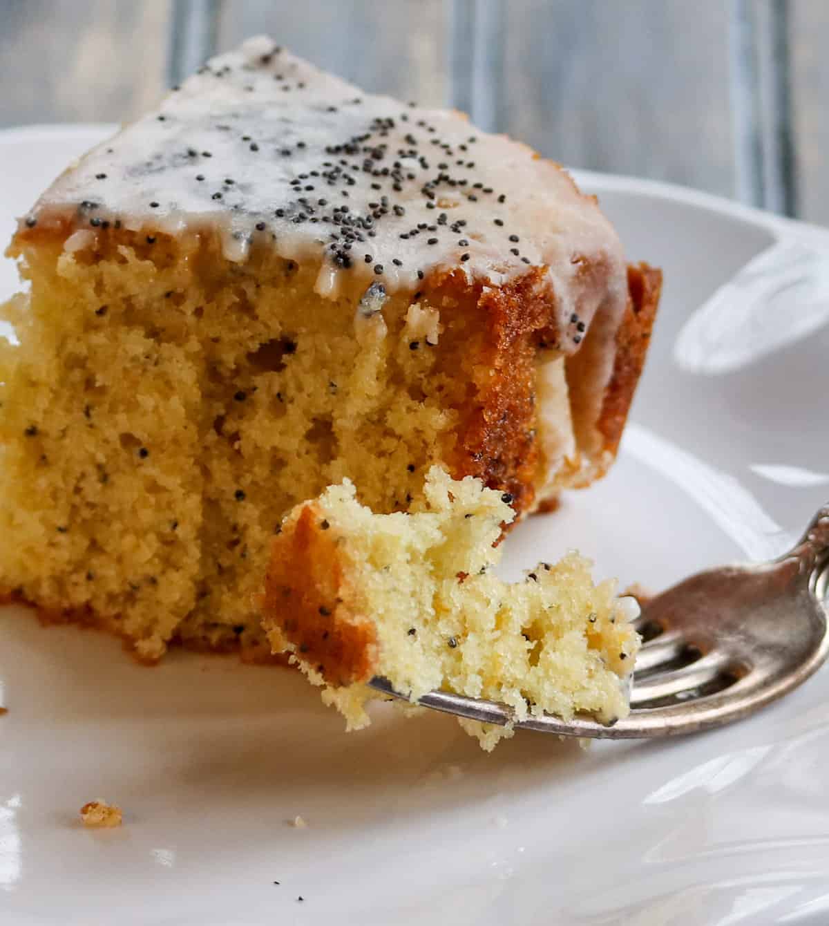 Glazed Meyer Lemon Poppy Seed Snacking Cake